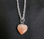 HEART SHAPED STONE NECKLACE