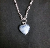 HEART SHAPED STONE NECKLACE