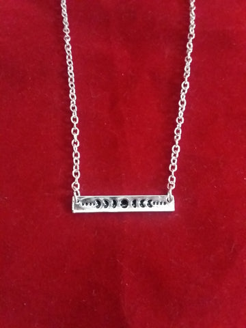 MOON PHASE PLATE NECKLACE