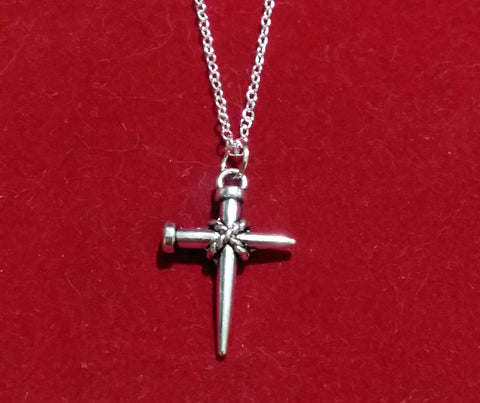 PROTECTION NAIL CROSS NECKLACE