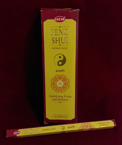FENG SHUI EARTH INCENSE  8-ct