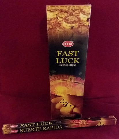 FAST LUCK INCENSE  8-ct