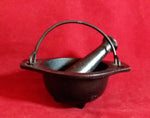 CAST IRON MORTAR AND PESTLE 3"