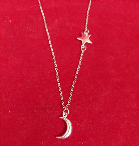 STAR WITH MOON NECKLACE