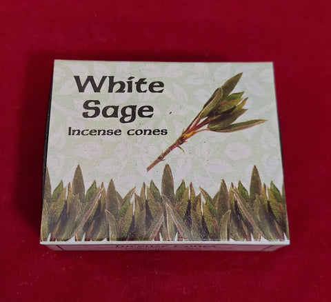 WHITE SAGE INCENSE CONES (Kamini)