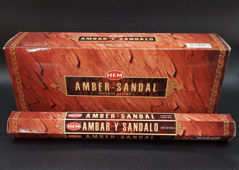 AMBER SANDAL INCENSE- 20 sticks