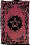RED PENTACLE TAPESTRY