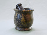 SOAPSTONE MORTAR AND PESTLE